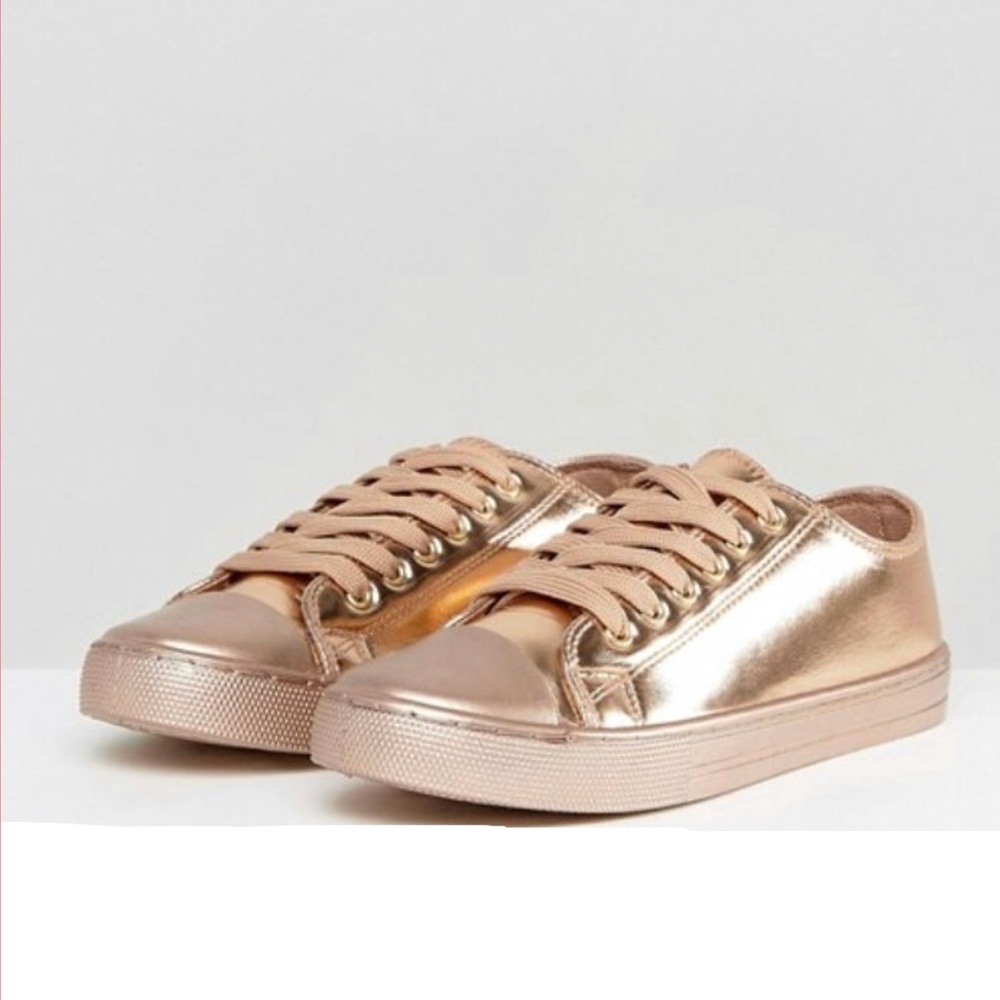 Rose Gold Sneakers - Picture 3 of 14